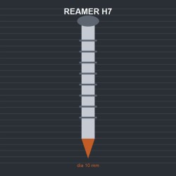 Reamer H7 dia 10 mm Reamer H7 dia 10 mm