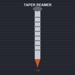 Taper Reamer 1:50 Taper Reamer 1:50
