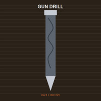 Single-lip Drill dia 6 x 300 mm Single-lip Drill dia 6 x 300 mm
