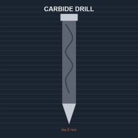 Carbide Drill dia 8 mm Carbide Drill dia 8 mm